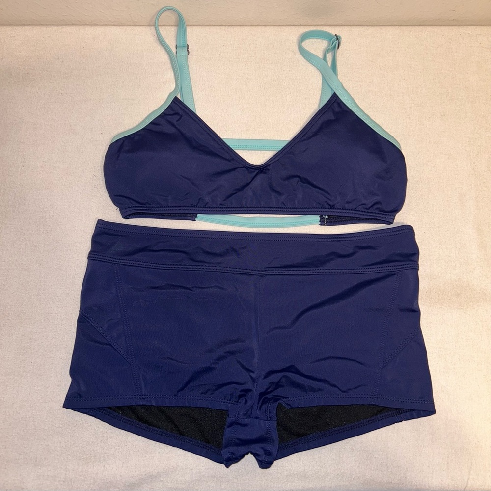 Zella Blue and Light Blue Bikini Set